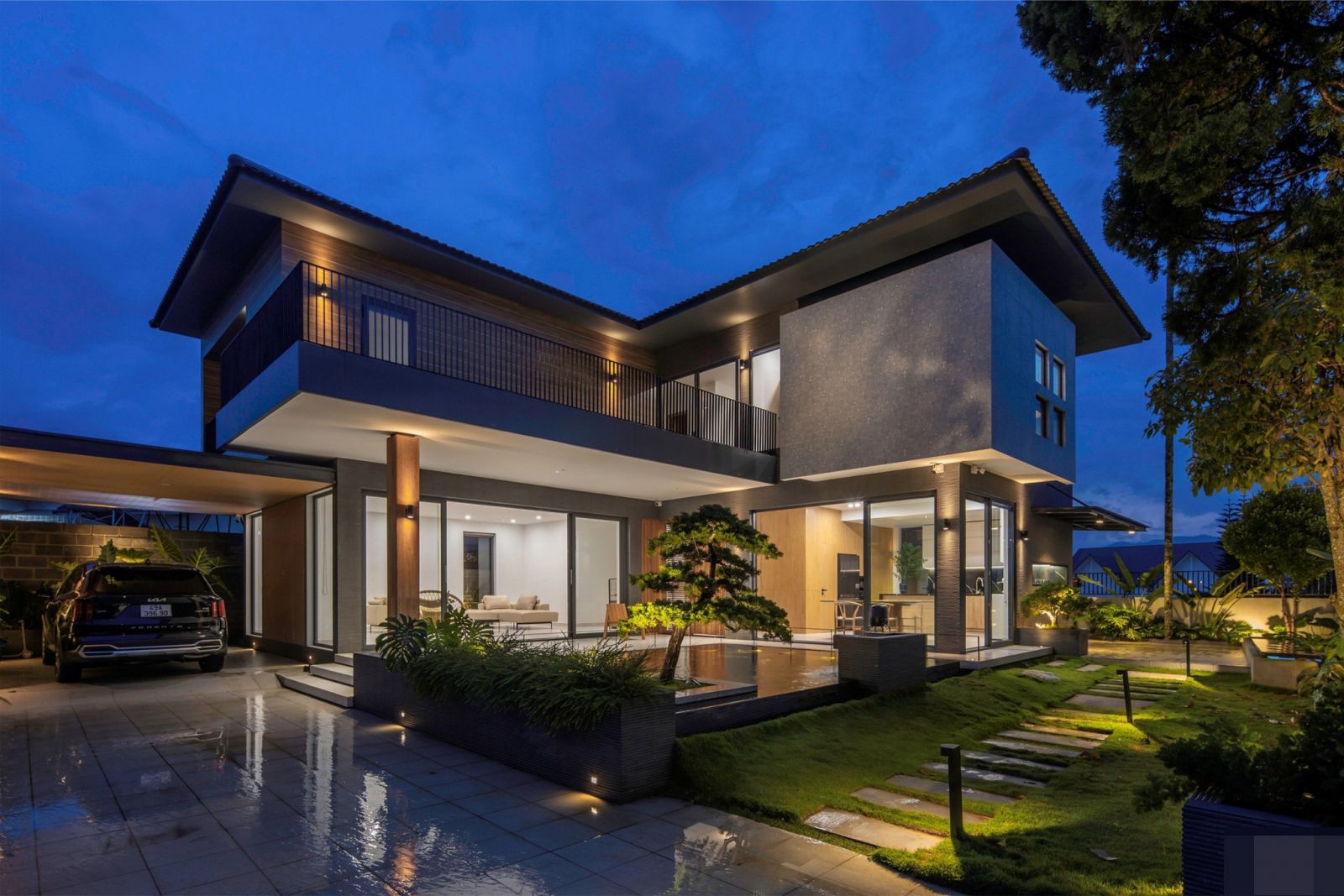 Villa nhà vườn đẹp thiết kế không gian mở