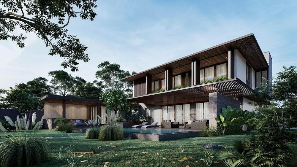 Mẫu villa vườn đẹp phong cách nhà gỗ ở Vũng Tàu