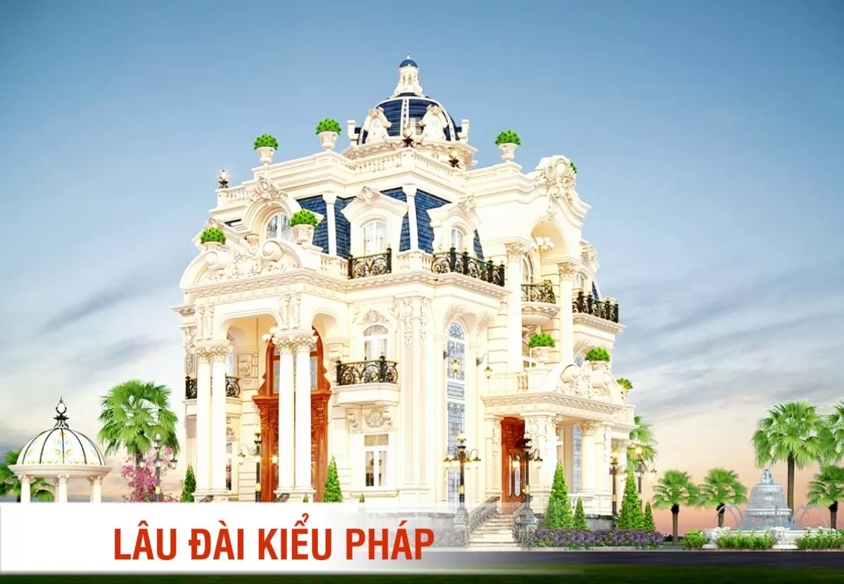 Các mẫu lâu đài Pháp đẳng cấp và thượng lưu