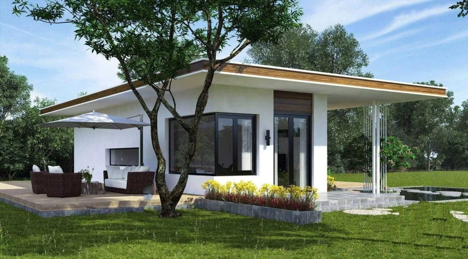 Có nhiều yếu tố ảnh hưởng chi phí xây nhà hộp đẹp 1 tầng