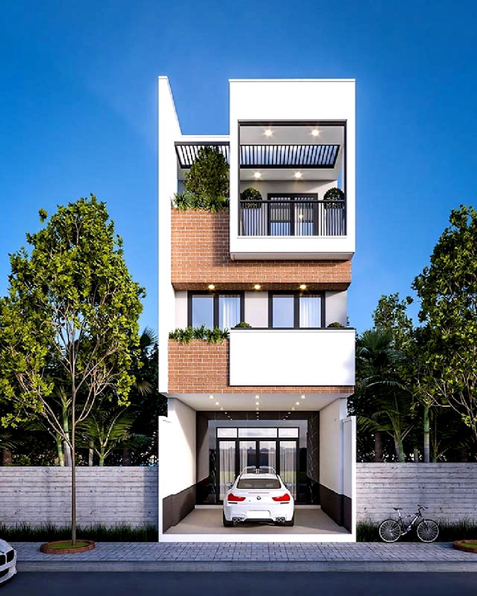 Mẫu nhà ống 3 tầng mặt tiền 5m hiện đang là dạng thiết kế khá đặc trưng ở các đô thị