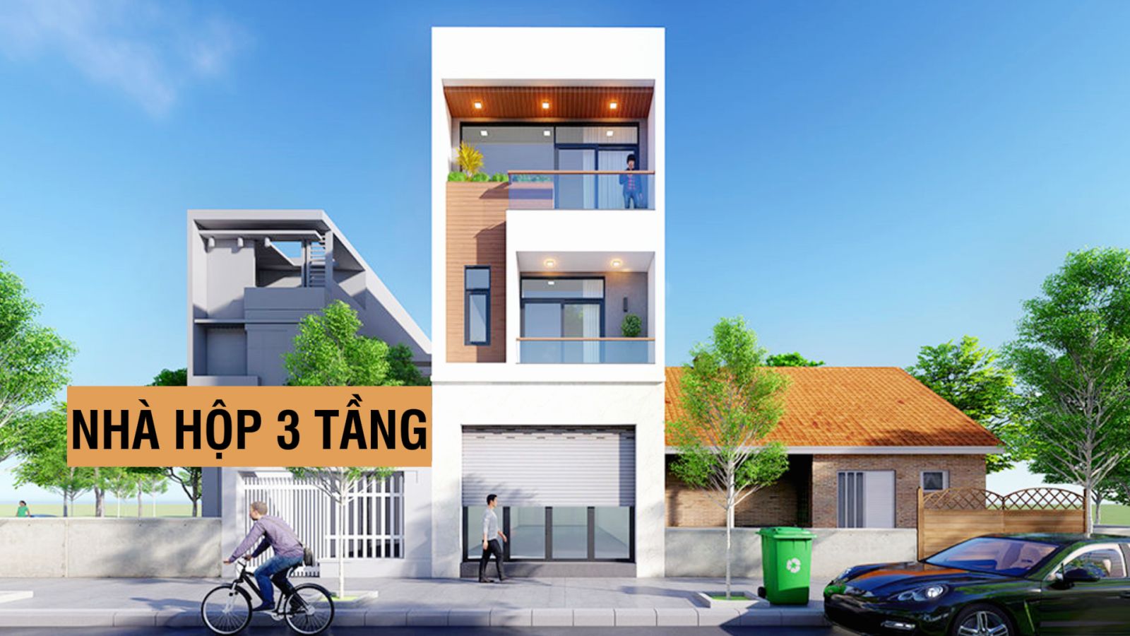 Mẫu nhà phố 2 tầng 8x10m đơn giản mà đẹp tại Thái Bình KKNO028 - Kakoi.vn