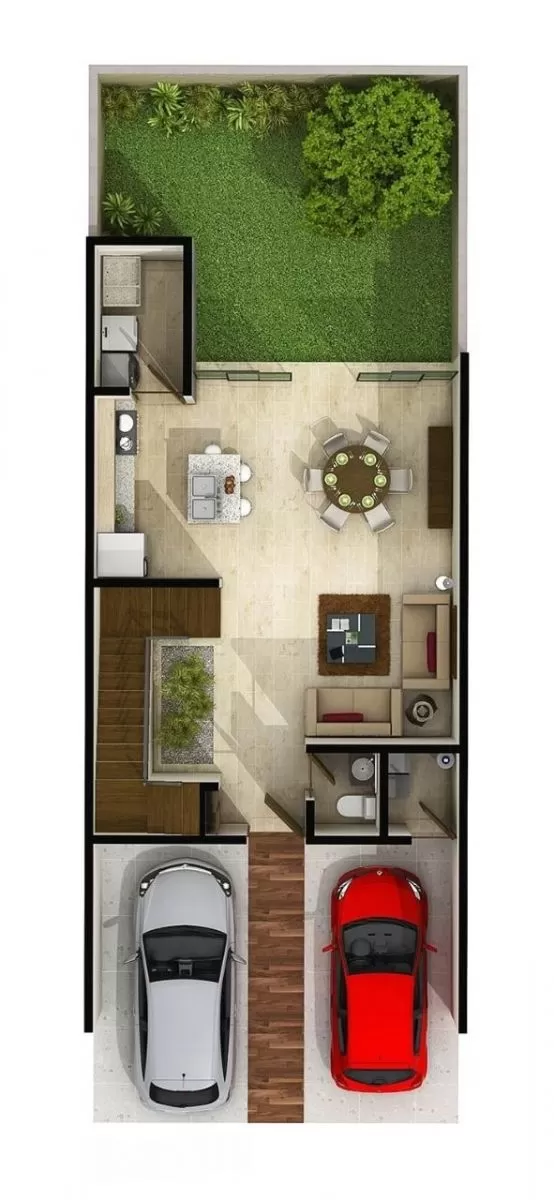 Thiết kế mặt bằng tầng 1