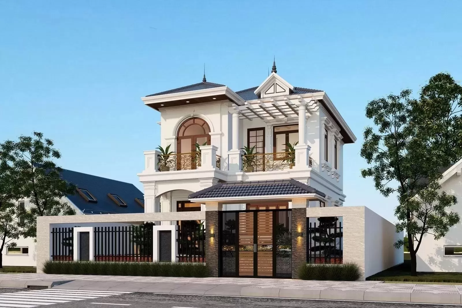 Mẫu nhà vuông 2 tầng 600 triệu