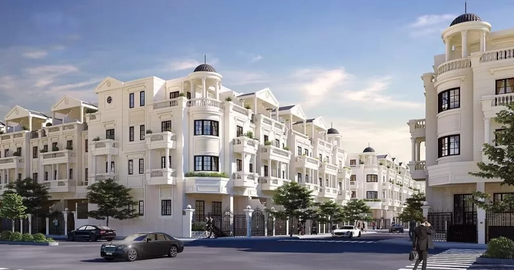 Mẫu biệt thự liền kề 4 tầng