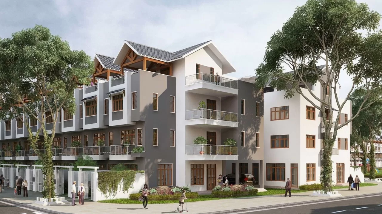 Thiết kế biệt thự liền kề phong cách hiện đại