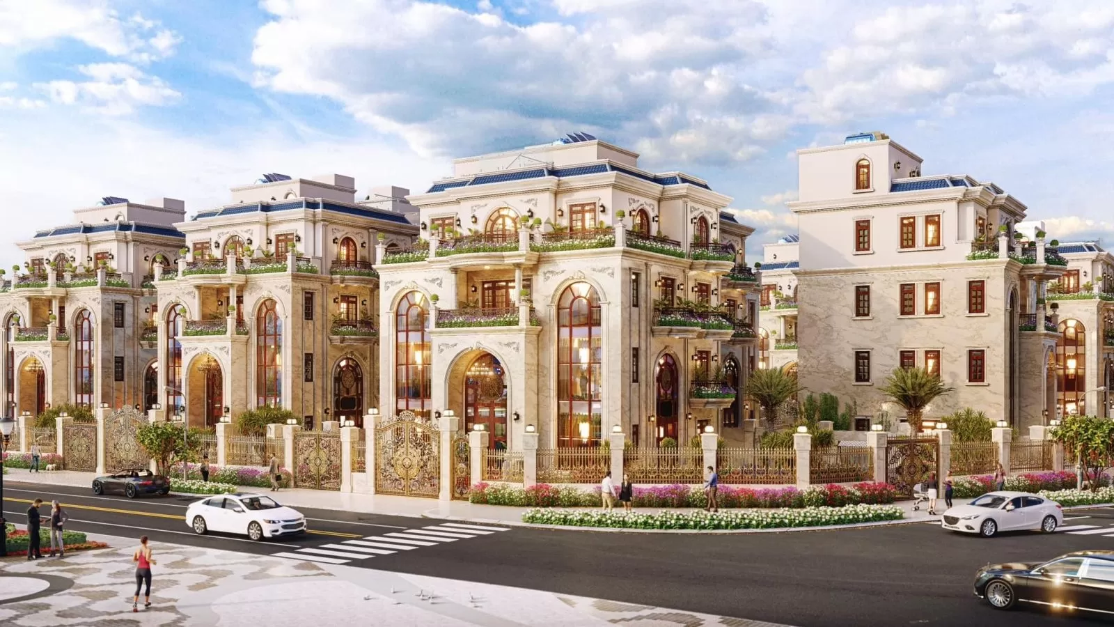 Thiết kế biệt thự liền kề phong cách tân cổ điển