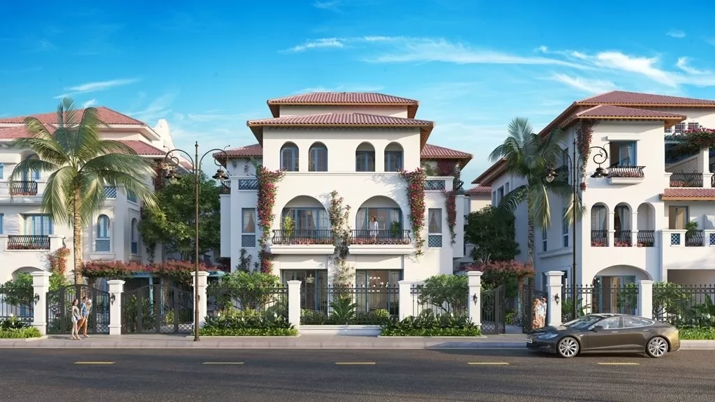 Thiết kế biệt thự liền kề phong cách Địa Trung Hải