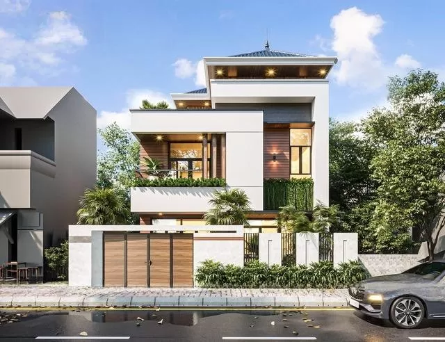 Nhà ống mái nhật 3 tầng