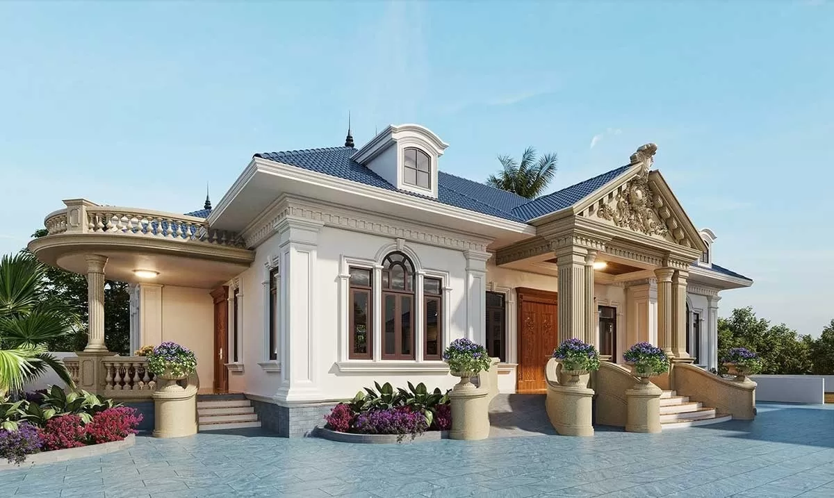 Mẫu nhà biệt thự mini cấp 4 100m2