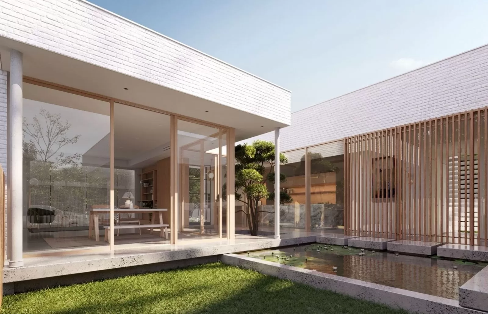 Thiết kế sân vườn có yếu tố thuỷ