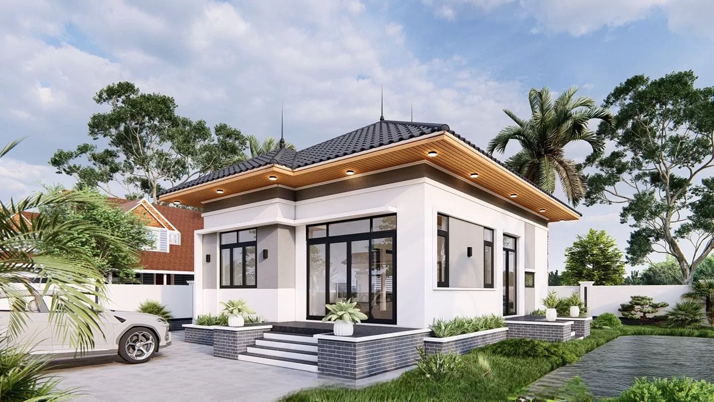 Kiến trúc nhà thấp tầng phù hợp khí hậu Việt Nam