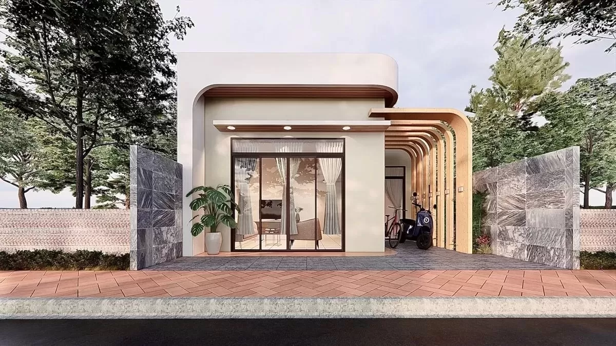 Nhà cấp 4 hiện đại mái bằng giá rẻ