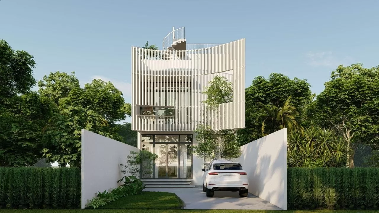 Nhà vườn mái bằng đẹp 600 triệu