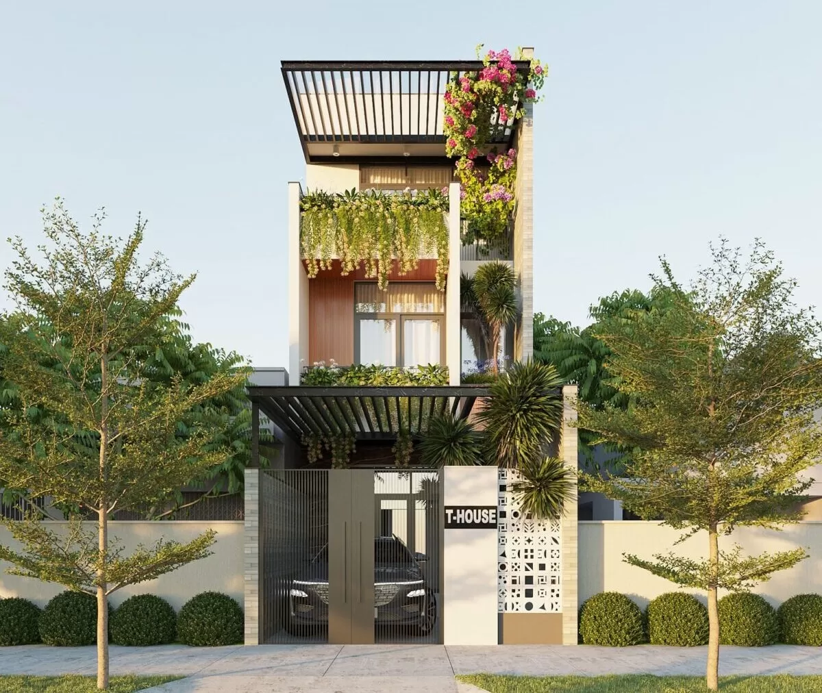 Nhà phố 3 tầng hiện đại 35m2