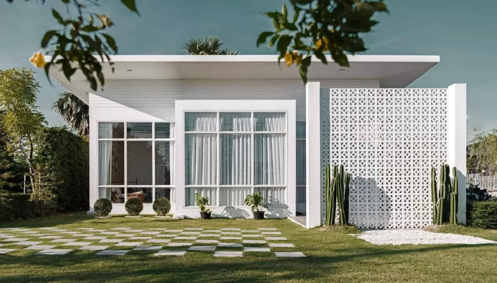 Biệt thự vườn cấp 4 kiểu Hàn Quốc 90m2