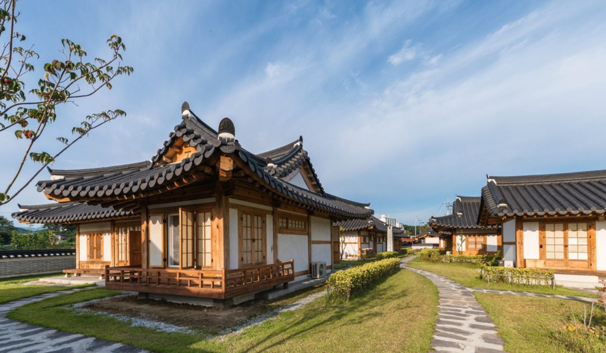 Kiến trúc nhà phong cách Hàn Quốc 1 tầng