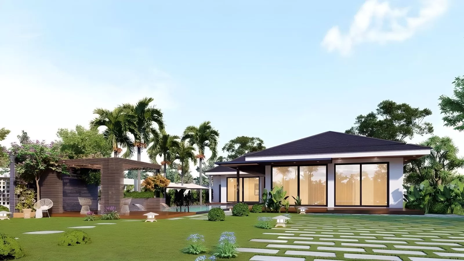 Nhà vườn nông thôn nam bộ là loại nhà ở theo kiến trúc nhà vườn, mang theo sự giản dị, mộc mạc đúng như bản chất thuộc về người dân sông nước