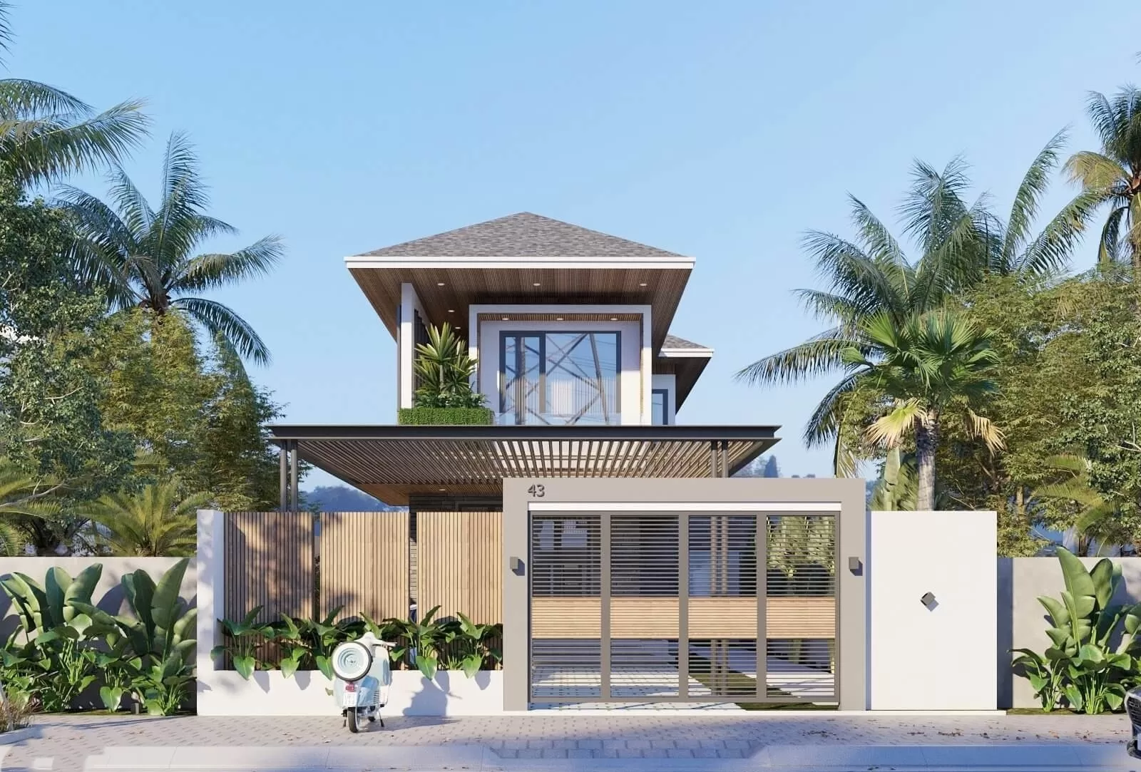 Nhà phố 2 tầng 80m2 đơn giản mà đẹp