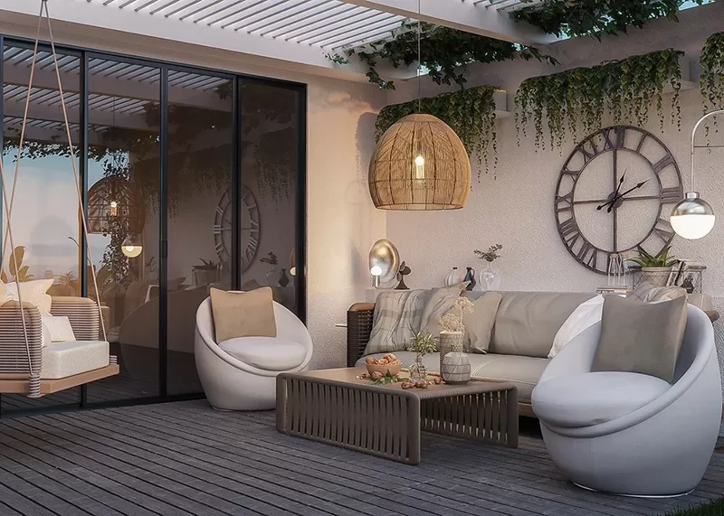 Cách bố trí không gian tầng thượng