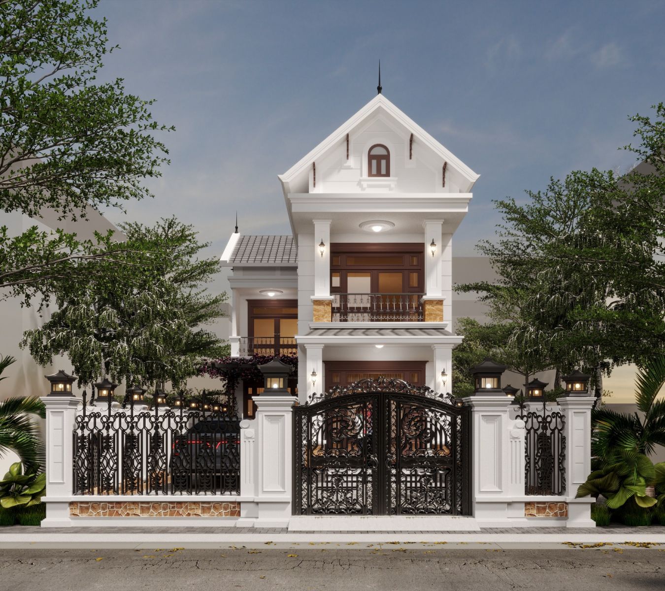 mẫu nhà 2 tầng 140m2 đang là sự lựa chọn hàng đầu của nhiều gia đình bơi diện tích nhỏ xinh, giá thành xây dựng hợp lý
