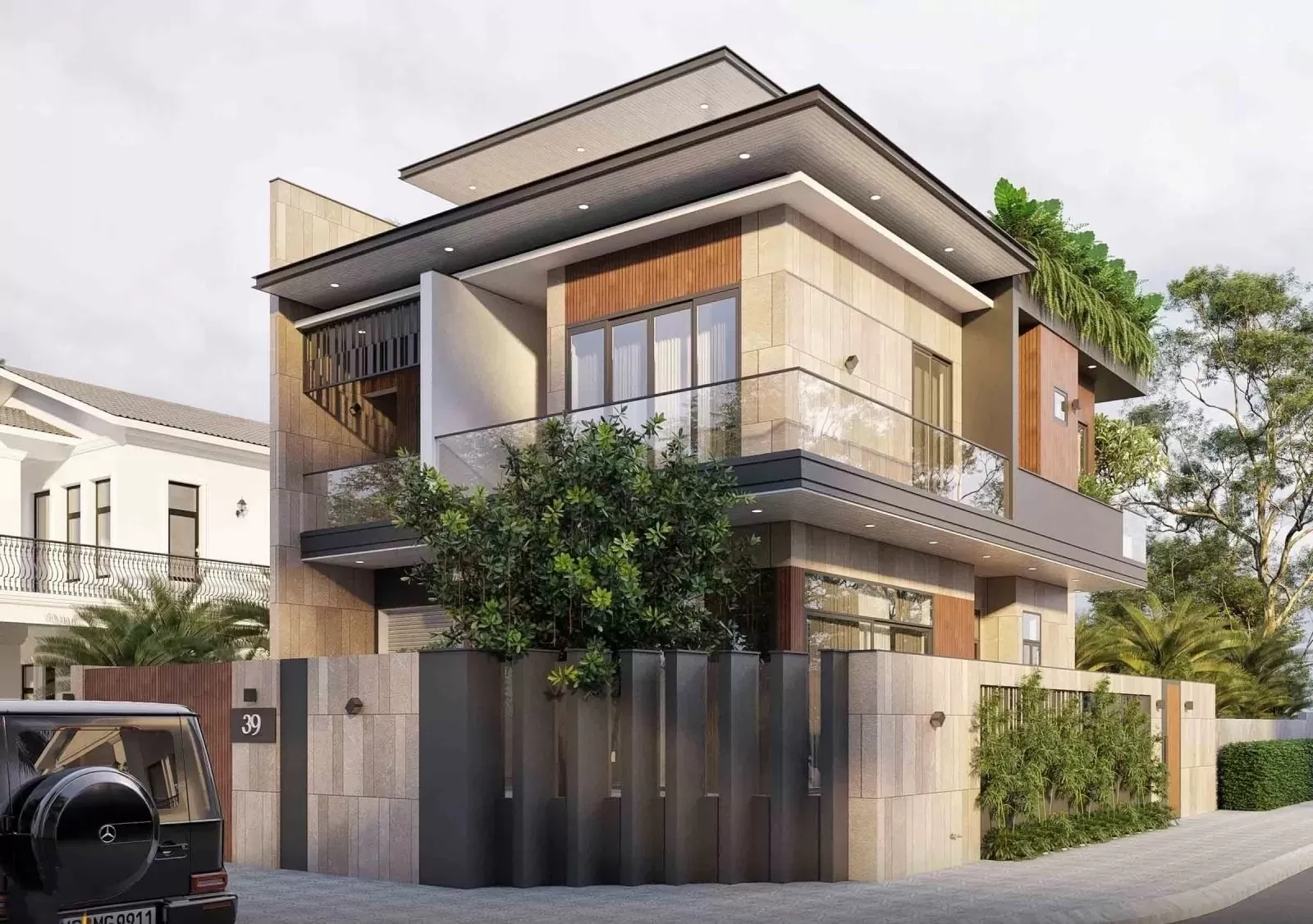 mẫu nhà 2 tầng 140m2 đang là sự lựa chọn hàng đầu của nhiều gia đình bơi diện tích nhỏ xinh, giá thành xây dựng hợp lý