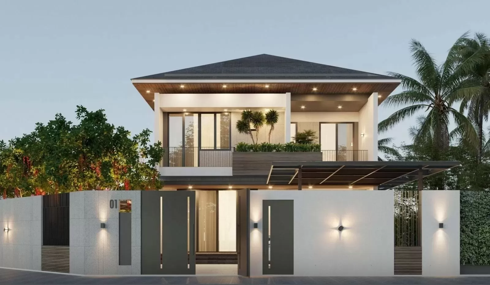 mẫu nhà 2 tầng 140m2 đang là sự lựa chọn hàng đầu của nhiều gia đình bơi diện tích nhỏ xinh, giá thành xây dựng hợp lý