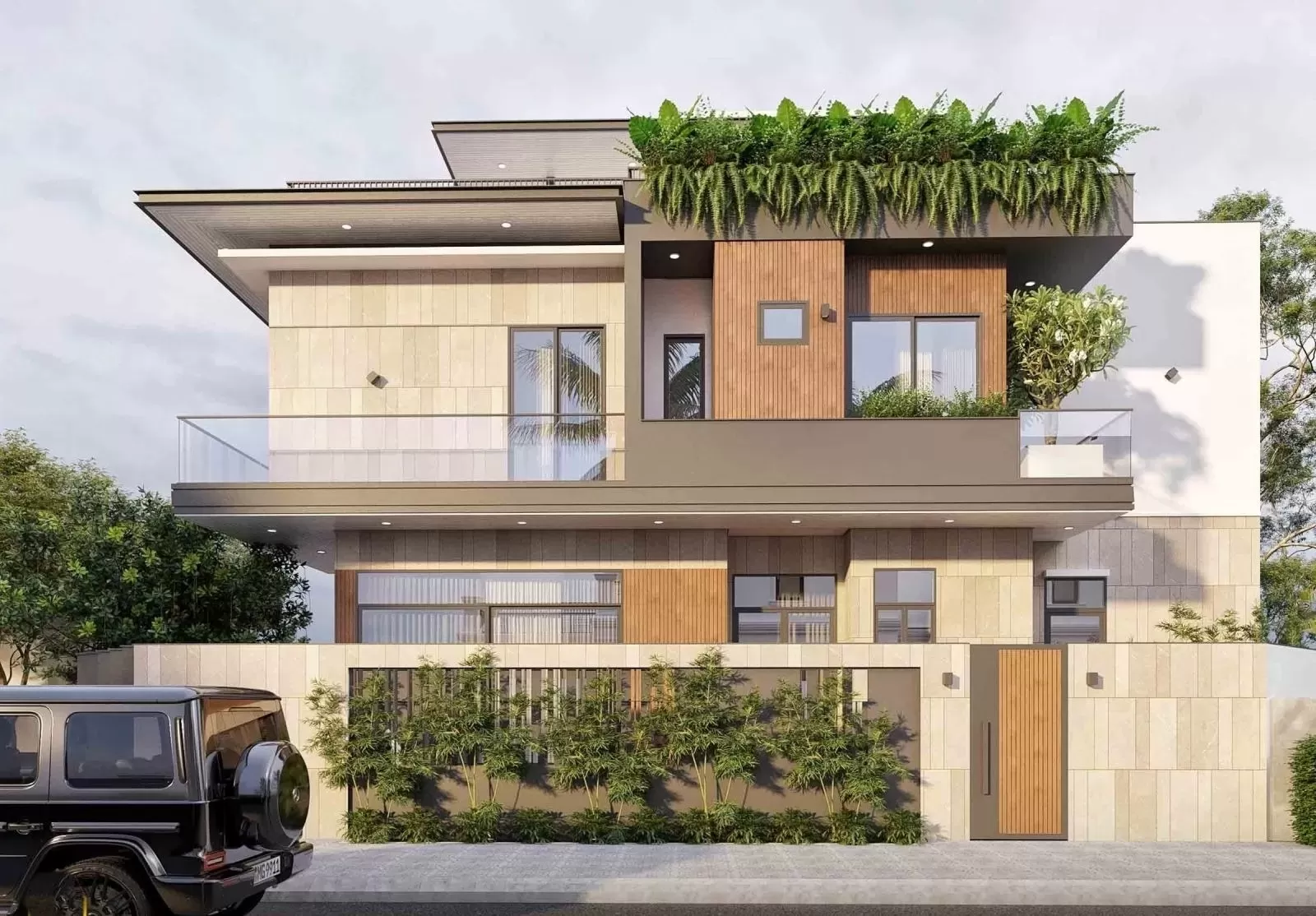 mẫu nhà 2 tầng 140m2 đang là sự lựa chọn hàng đầu của nhiều gia đình bơi diện tích nhỏ xinh, giá thành xây dựng hợp lý