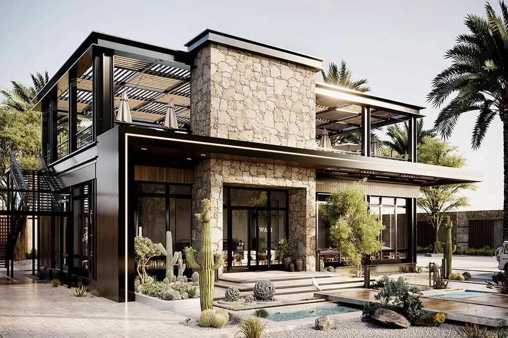 Quán cafe khung thép mang tới không gian quán ấn tượng, tính thẩm mỹ cao và tiết kiệm chi phí đầu tư