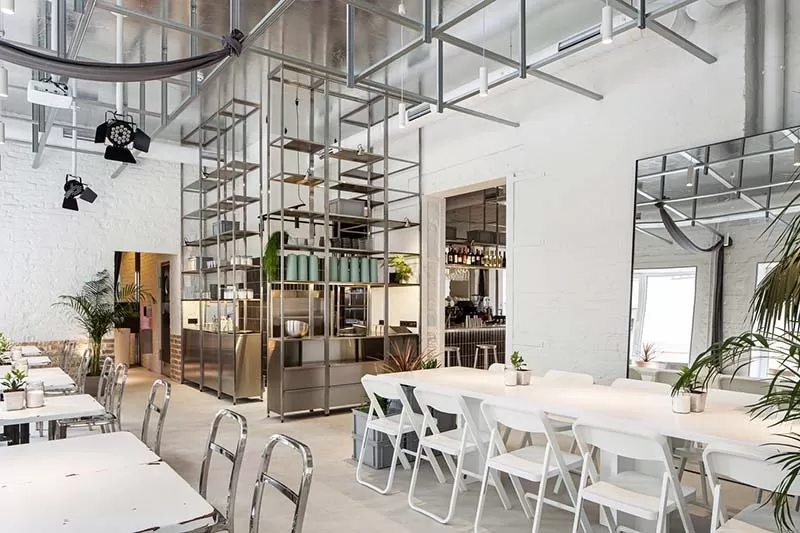 Quán cafe khung thép mang tới không gian quán ấn tượng, tính thẩm mỹ cao và tiết kiệm chi phí đầu tư