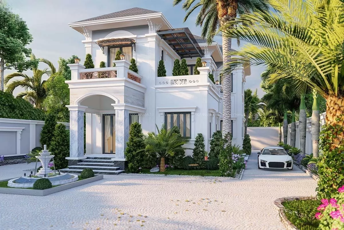 Có thể tạo hàng rào với các vật liệu đa dạng như tường đá, gỗ miếng,...