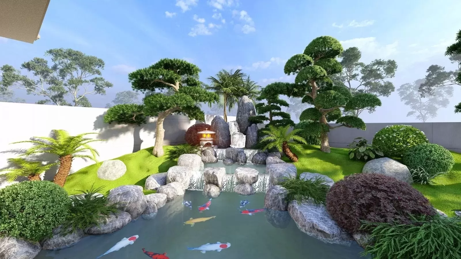 Đá cuội trang trí sân vườn