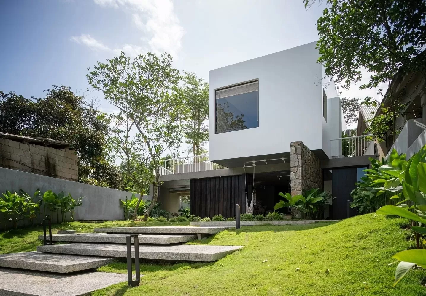 Bản vẽ phối cảnh nhà vườn đẹp hiện đại