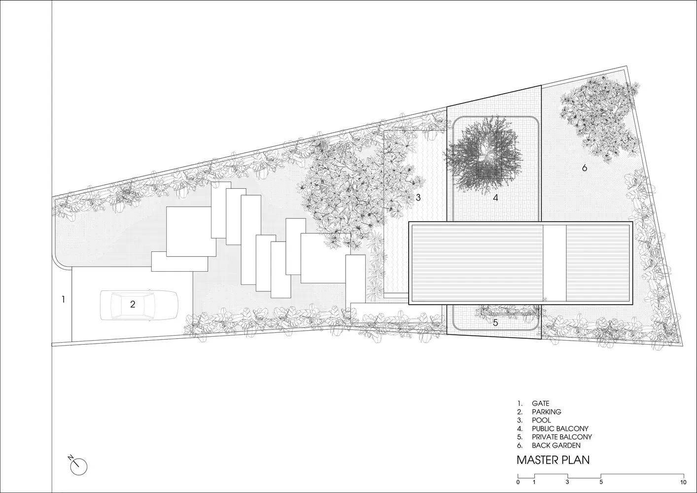 Thiết kế mặt bằng sân vườn nhà đẹp hiện đại