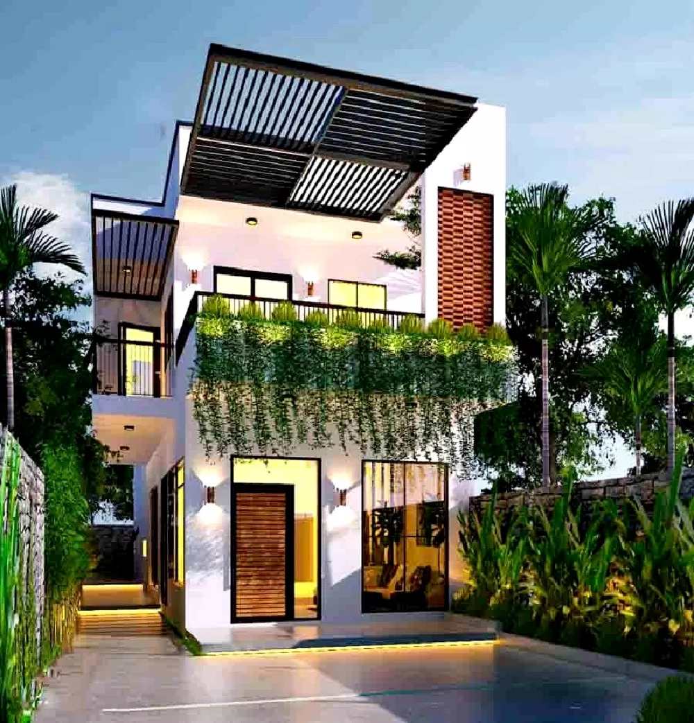 Ngôi nhà thiết kế với đường nét tối giản