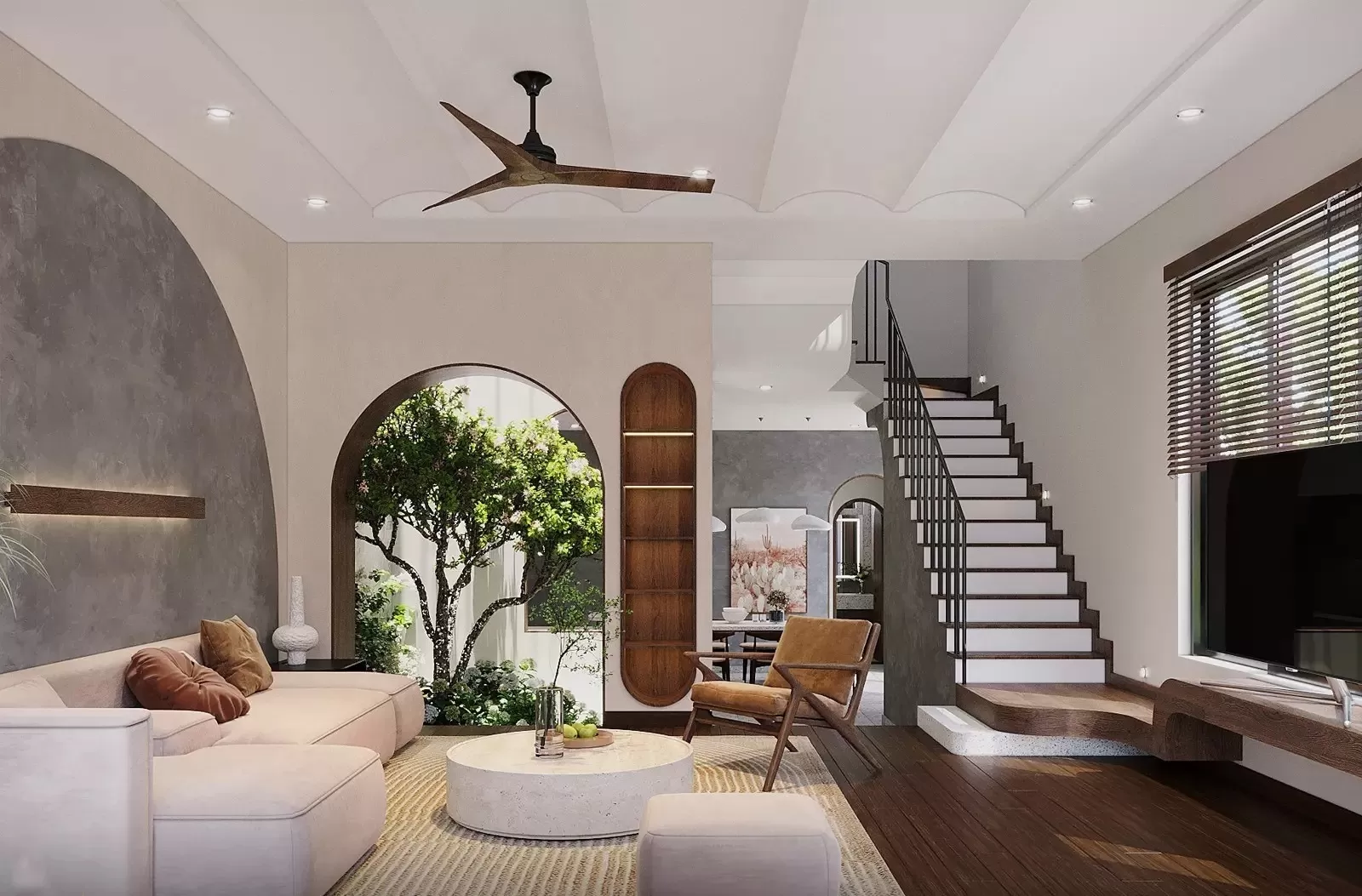 Thiết kế nội thất thông minh và gọn nhẹ