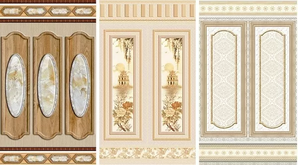 Gạch ốp tường đối xứng
