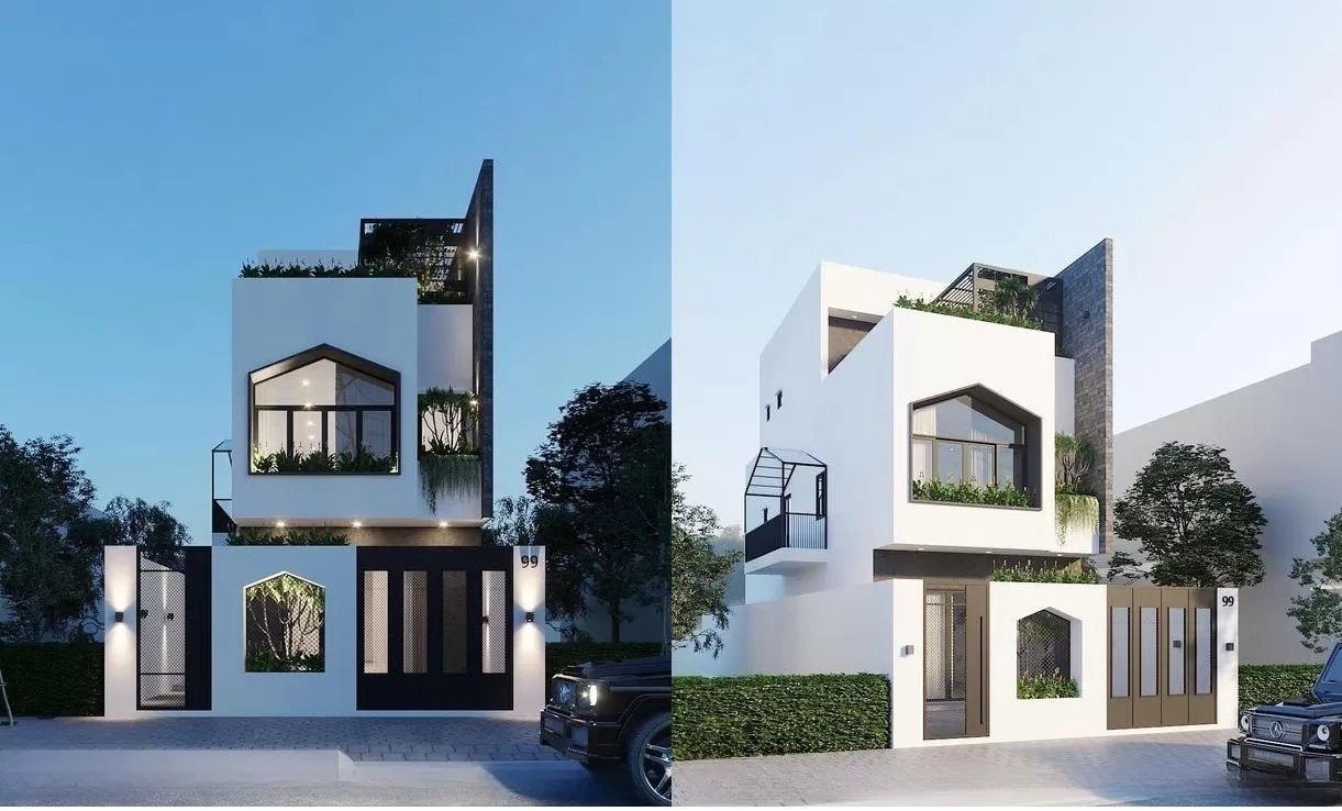 Mẫu nhà ống 2 tầng 80m2 giá rẻ 200 triệu