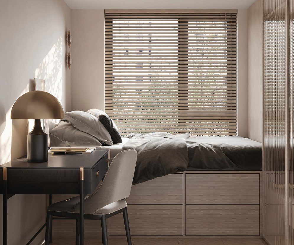 Thiết kế phòng ngủ dành cho con trong nhà 2 tầng 80m2 giá rẻ
