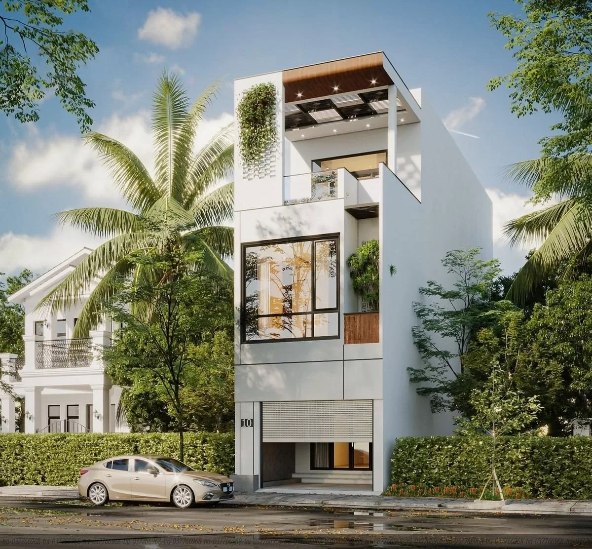 Thiết kế nhà ở kiêm văn phòng kinh doanh thời trang