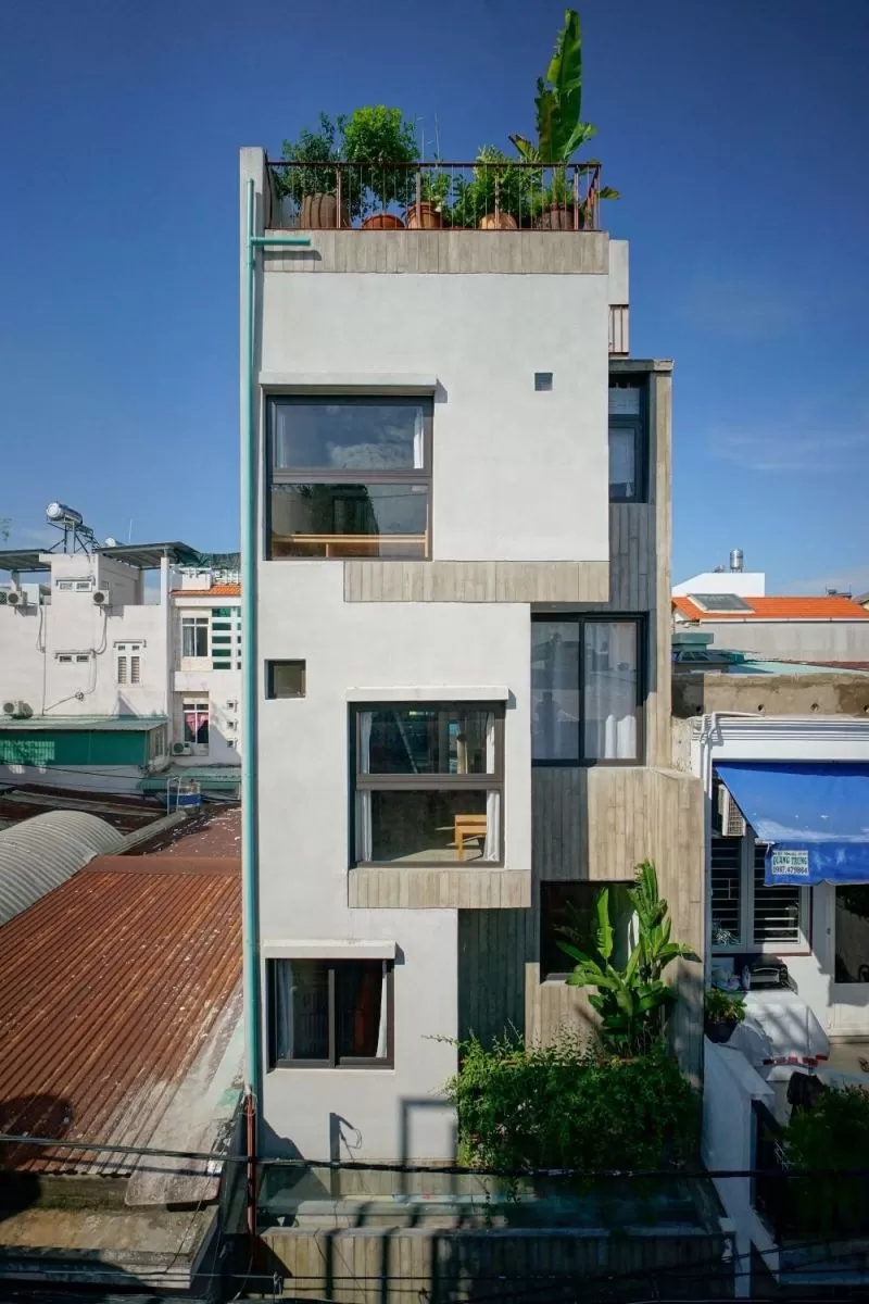 Mẫu nhà ống kết hợp văn phòng cho thuê mặt tiền 7m