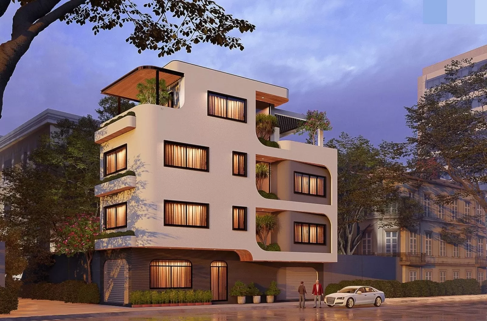 Lựa chọn vị trí cho căn nhà kiêm cho thuê văn phòng cũng rất quan trọng