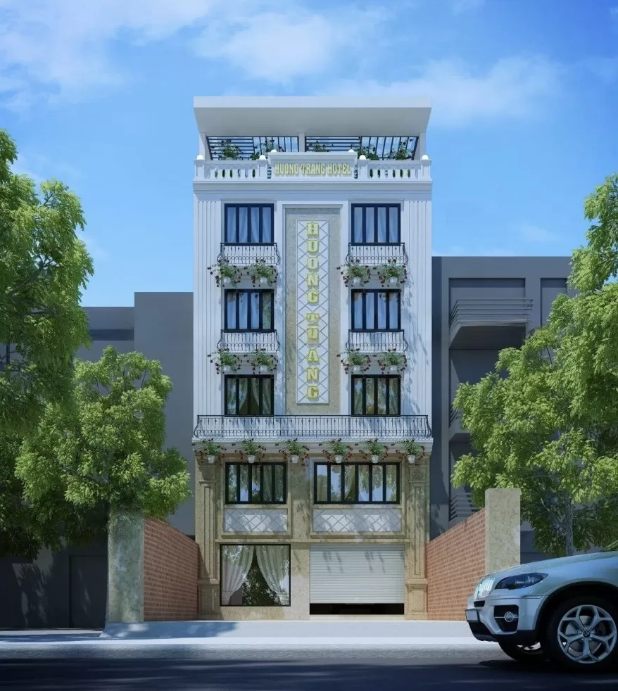 Thiết kế khách sạn mini 7x20 là công trình khách sạn cao tầng kiên cố được xây dựng trên một lô đất mặt tiền 7m, chiều sâu 20m