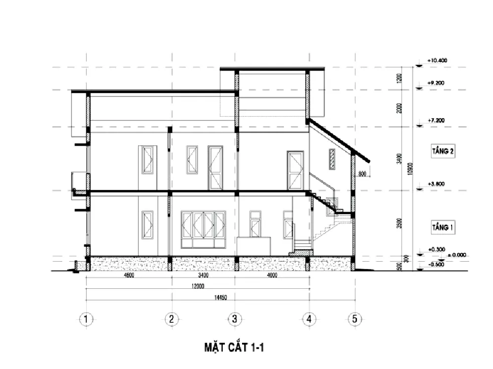 Chiều cao tầng 1 hợp lý  cần đảm bảo kỹ thuật