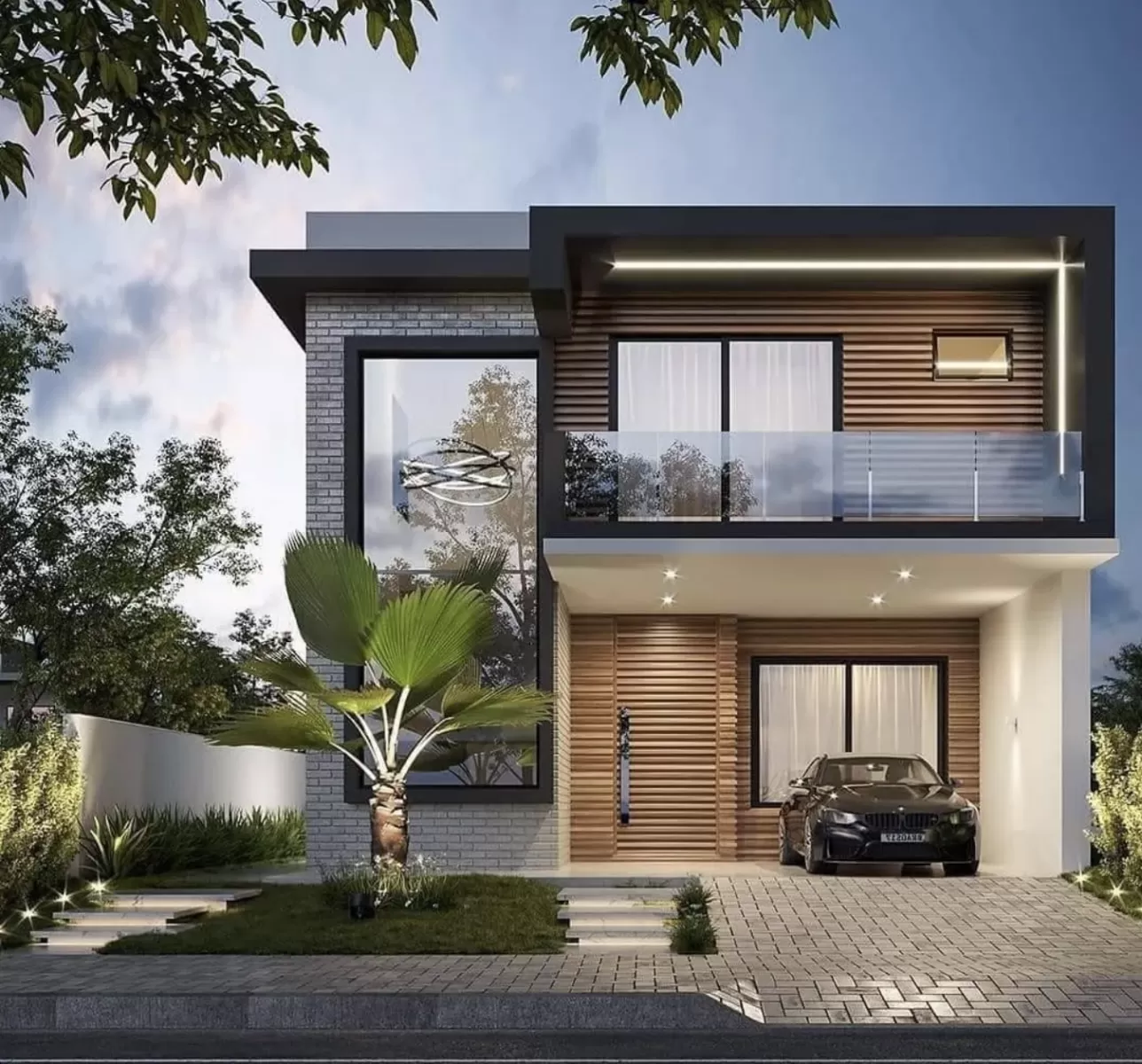 Thiết kế nhà Hàn Quốc 2 tầng 4 phòng ngủ