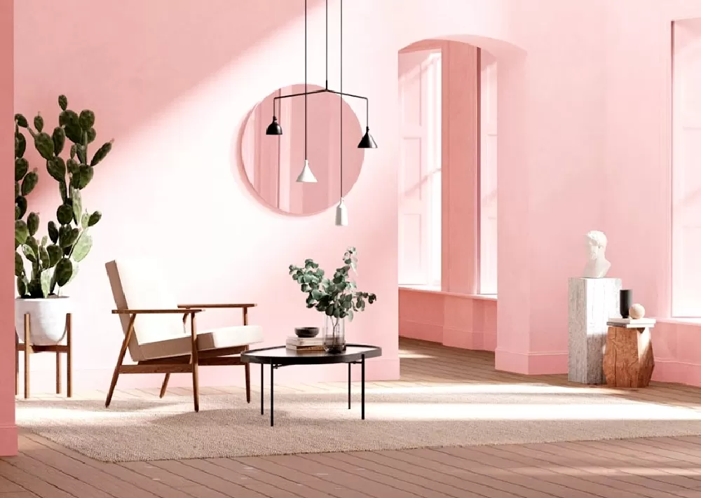 Màu hồng - Màu sơn hợp mệnh Hỏa, mang đến may mắn, tài lộc