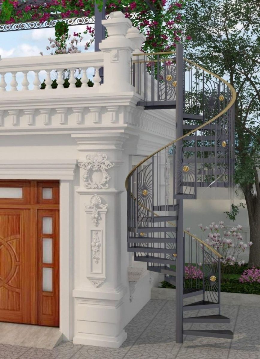 Mẫu lan can đá đẹp nhà biệt thự