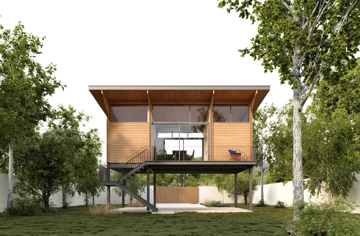 Tận dụng công nghệ để tạo điểm nhấn nghệ thuật cho nhà sàn