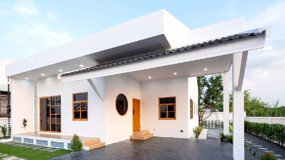 Mẫu nhà cấp 4 3 phòng ngủ mái bằng 100m2