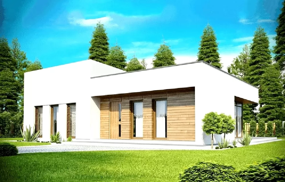 Nhà cấp 4 mái bằng 100m2 3 phòng ngủ và 1 phòng thờ